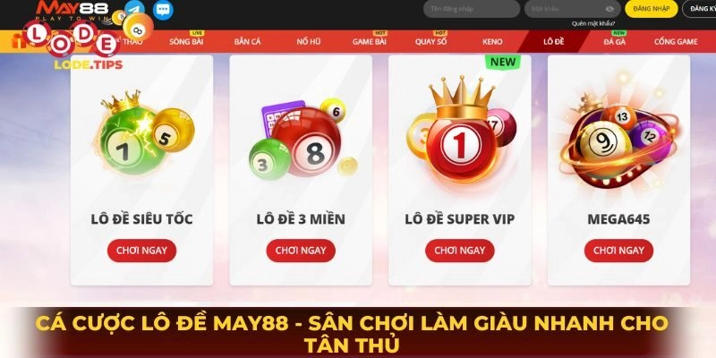 Cá Cược Lô Đề Online May88 - Sân Chơi Làm Giàu Nhanh Cho Tân Thủ